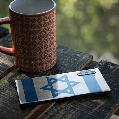 Israel Flag Distressed Galaxy Note 10 Skin